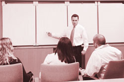 Meeting with flip-charts